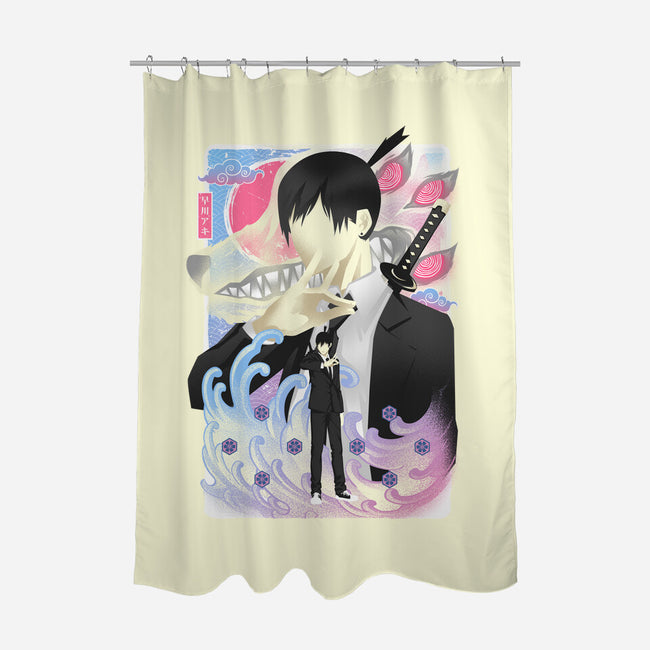 Musha-e Aki-none polyester shower curtain-hypertwenty