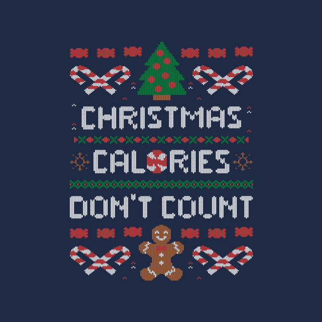Christmas Calories Don't Count-womens v-neck tee-eduely