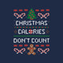 Christmas Calories Don't Count-womens racerback tank-eduely