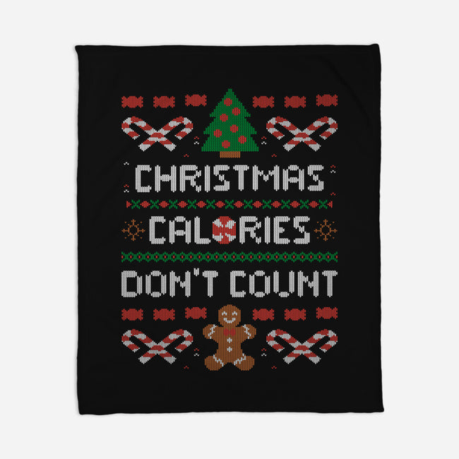 Christmas Calories Don't Count-none fleece blanket-eduely