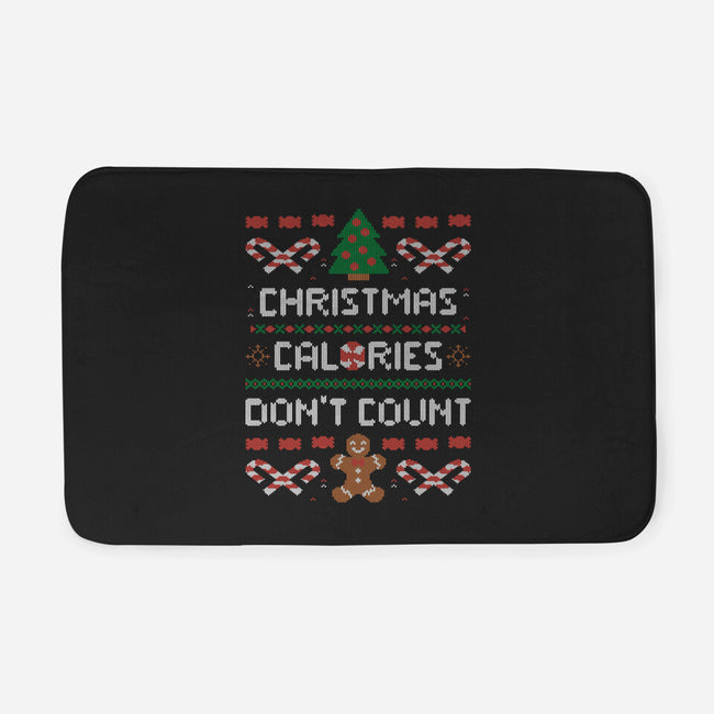 Christmas Calories Don't Count-none memory foam bath mat-eduely