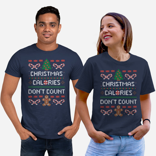 Christmas Calories Don't Count-unisex basic tee-eduely