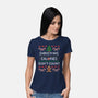 Christmas Calories Don't Count-womens basic tee-eduely