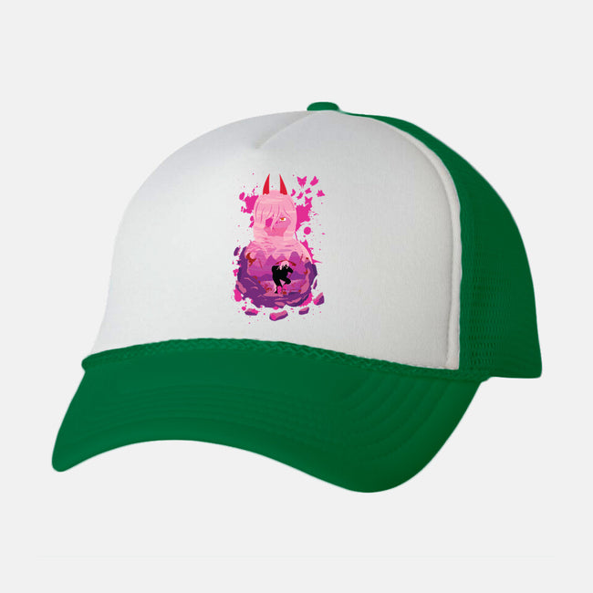 The Blood Devil-unisex trucker hat-SwensonaDesigns