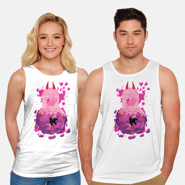 The Blood Devil-unisex basic tank-SwensonaDesigns