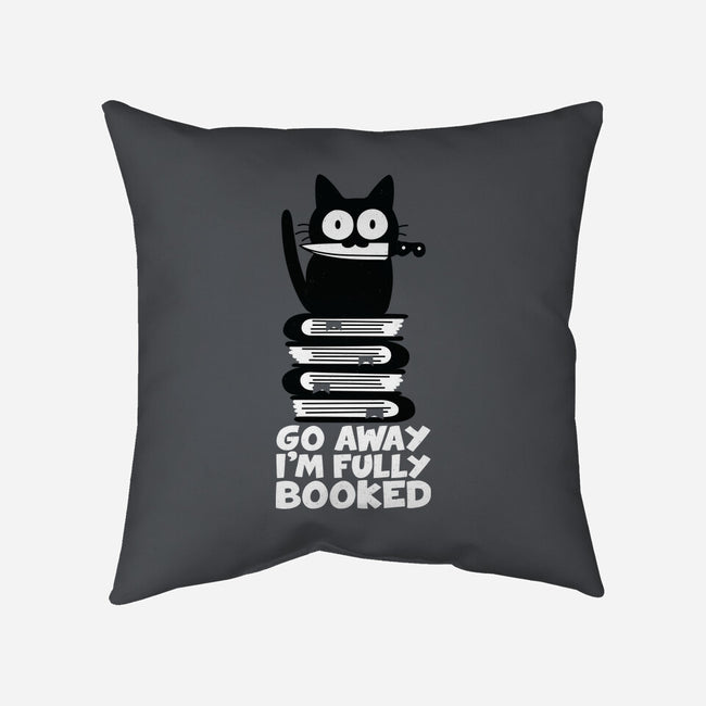 Fully Booked-none removable cover w insert throw pillow-Xentee