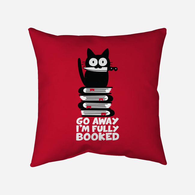 Fully Booked-none removable cover w insert throw pillow-Xentee