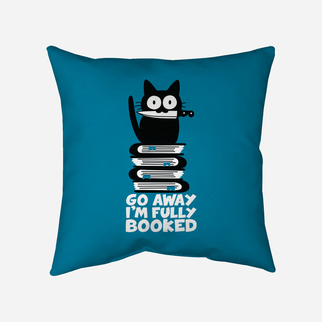 Fully Booked-none removable cover w insert throw pillow-Xentee
