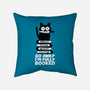 Fully Booked-none removable cover w insert throw pillow-Xentee