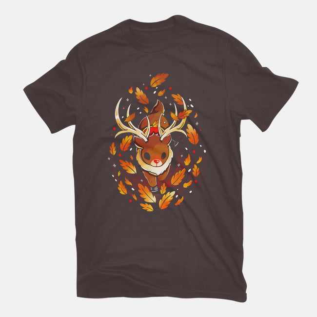 Magic Reindeer-womens basic tee-Vallina84