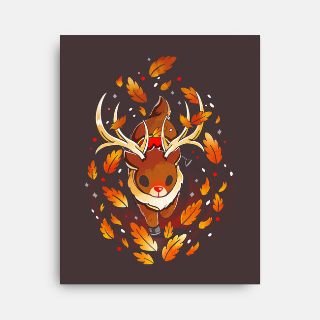 Magic Reindeer-none stretched canvas-Vallina84
