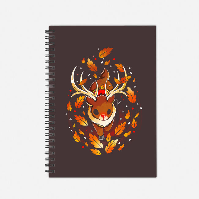 Magic Reindeer-none dot grid notebook-Vallina84