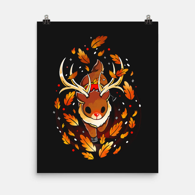 Magic Reindeer-none matte poster-Vallina84