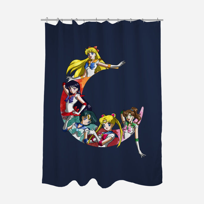 Sailors In Moon-none polyester shower curtain-nickzzarto
