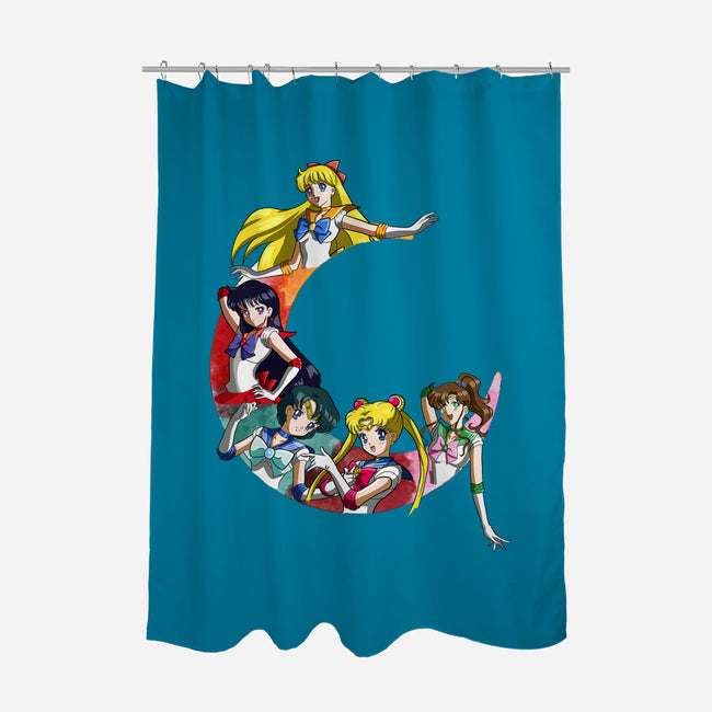 Sailors In Moon-none polyester shower curtain-nickzzarto