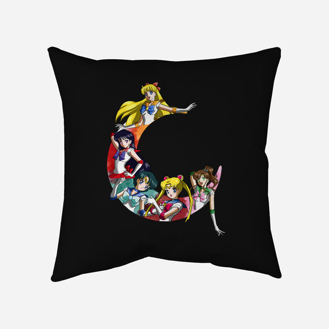 Sailors In Moon-none removable cover w insert throw pillow-nickzzarto