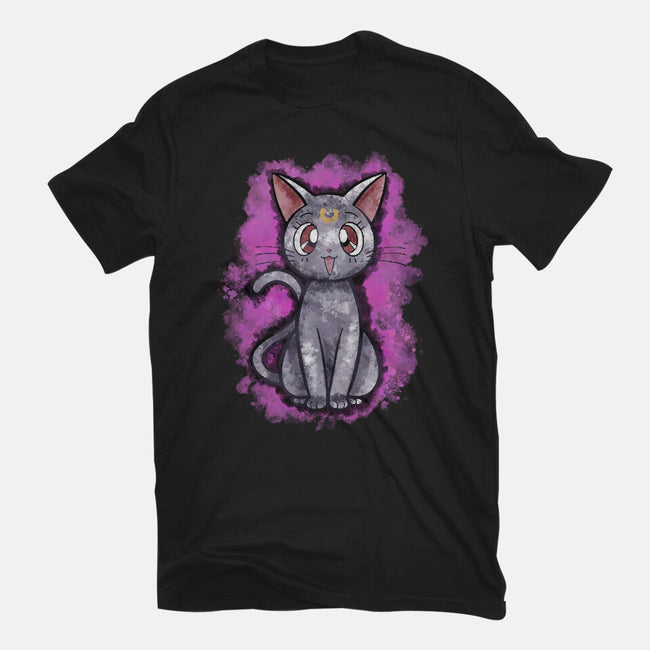 Luna Cat-womens basic tee-nickzzarto