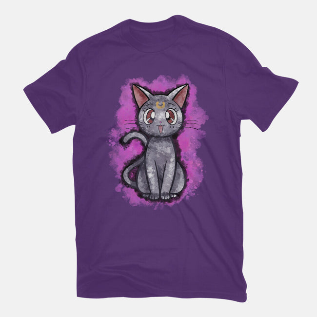 Luna Cat-womens basic tee-nickzzarto