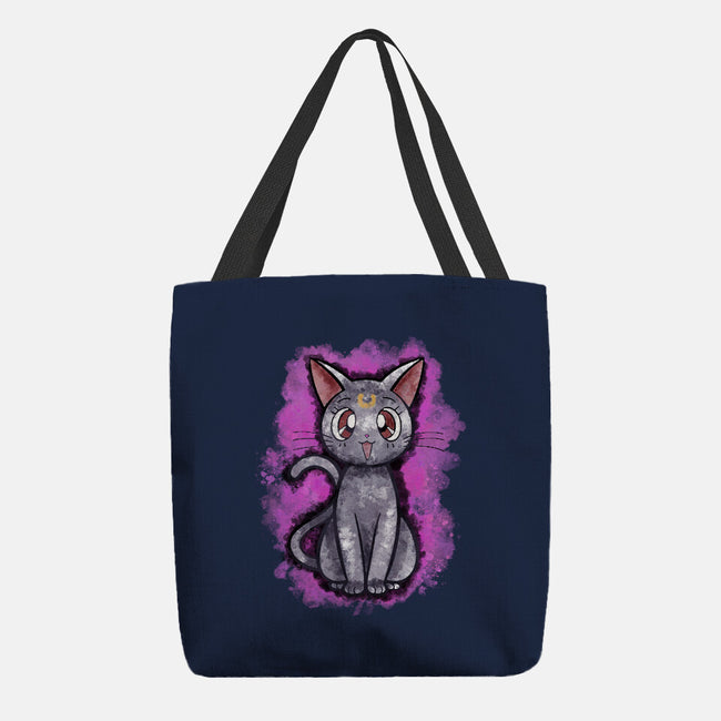 Luna Cat-none basic tote bag-nickzzarto