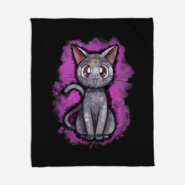 Luna Cat-none fleece blanket-nickzzarto