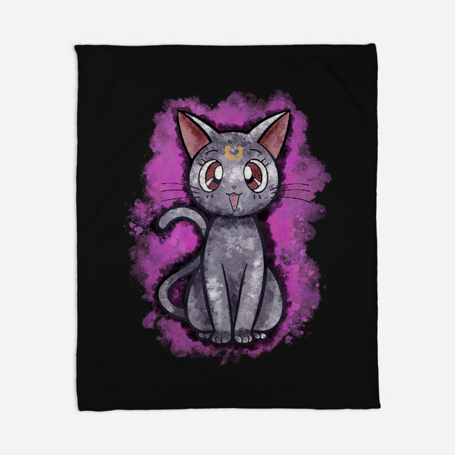 Luna Cat-none fleece blanket-nickzzarto