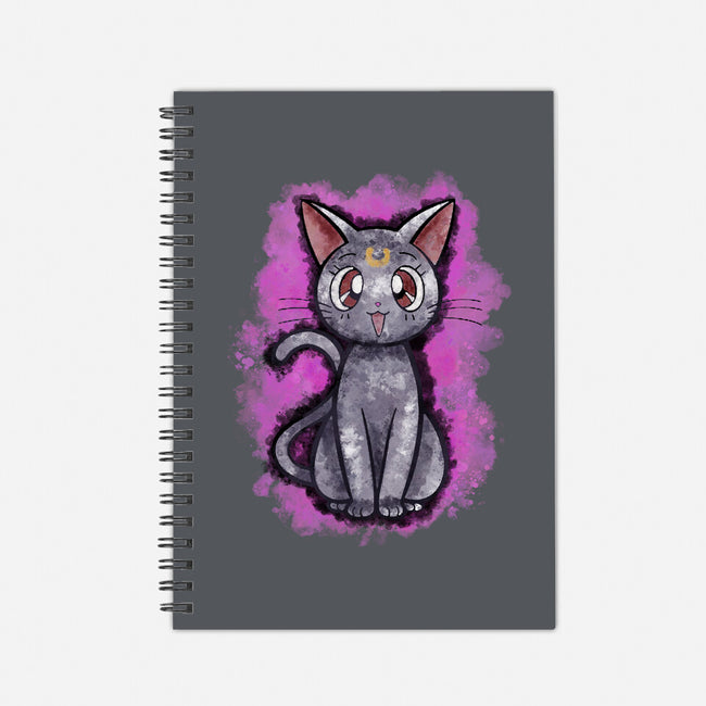Luna Cat-none dot grid notebook-nickzzarto