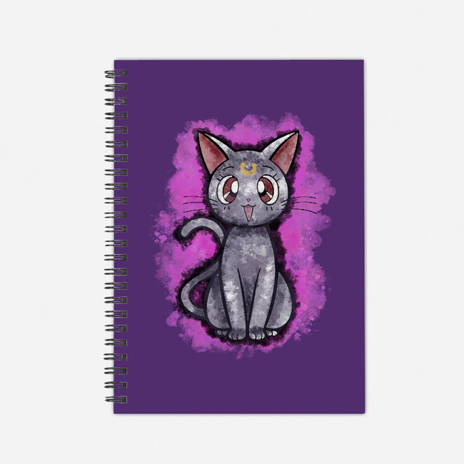 Luna Cat-none dot grid notebook-nickzzarto