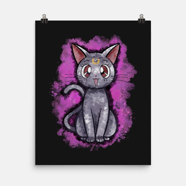 Luna Cat-none matte poster-nickzzarto