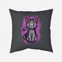 Luna Cat-none removable cover w insert throw pillow-nickzzarto