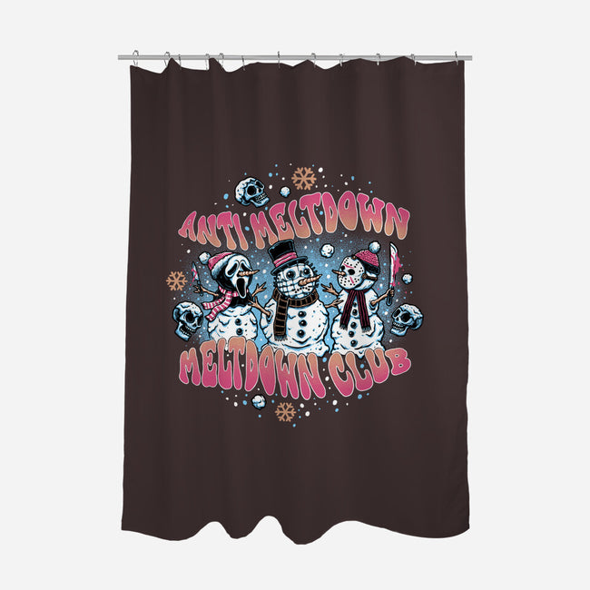 Meltdown Club-none polyester shower curtain-momma_gorilla