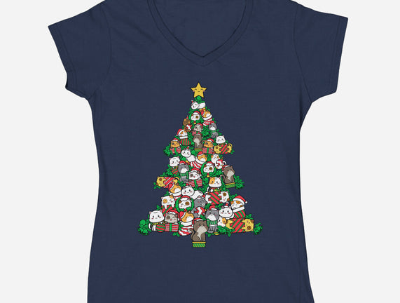 Cat Doodle Christmas Tree