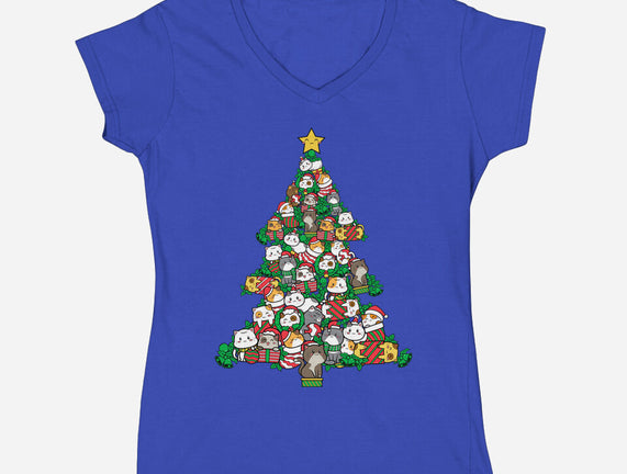 Cat Doodle Christmas Tree