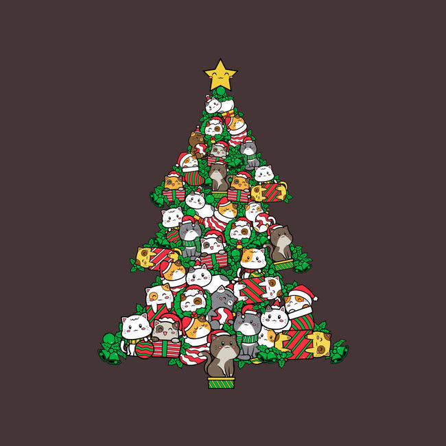 Cat Doodle Christmas Tree-unisex zip-up sweatshirt-bloomgrace28