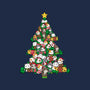Cat Doodle Christmas Tree-womens racerback tank-bloomgrace28