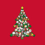 Cat Doodle Christmas Tree-none drawstring bag-bloomgrace28