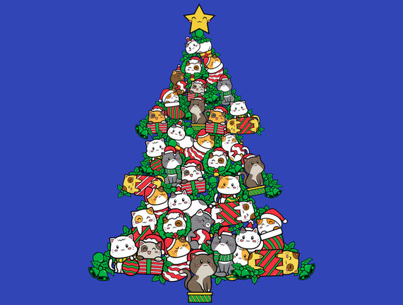 Cat Doodle Christmas Tree