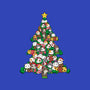 Cat Doodle Christmas Tree-none glossy sticker-bloomgrace28