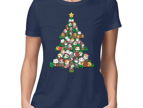 Cat Doodle Christmas Tree