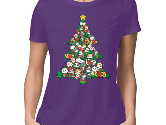 Cat Doodle Christmas Tree