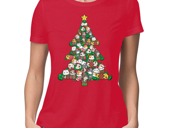 Cat Doodle Christmas Tree