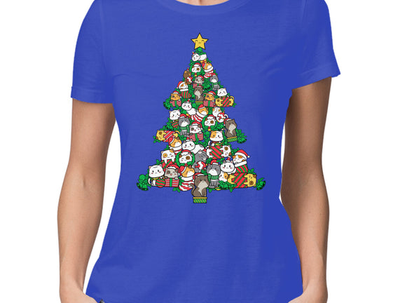 Cat Doodle Christmas Tree