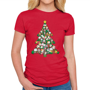 Cat Doodle Christmas Tree