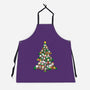 Cat Doodle Christmas Tree-unisex kitchen apron-bloomgrace28