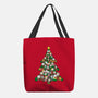 Cat Doodle Christmas Tree-none basic tote bag-bloomgrace28