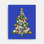 Cat Doodle Christmas Tree-none stretched canvas-bloomgrace28