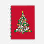 Cat Doodle Christmas Tree-none dot grid notebook-bloomgrace28
