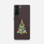 Cat Doodle Christmas Tree-samsung snap phone case-bloomgrace28
