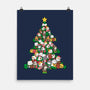 Cat Doodle Christmas Tree-none matte poster-bloomgrace28