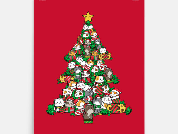 Cat Doodle Christmas Tree
