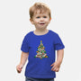 Cat Doodle Christmas Tree-baby basic tee-bloomgrace28